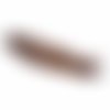 Plume nageoire d'oie ± 15 cm chocolat x5