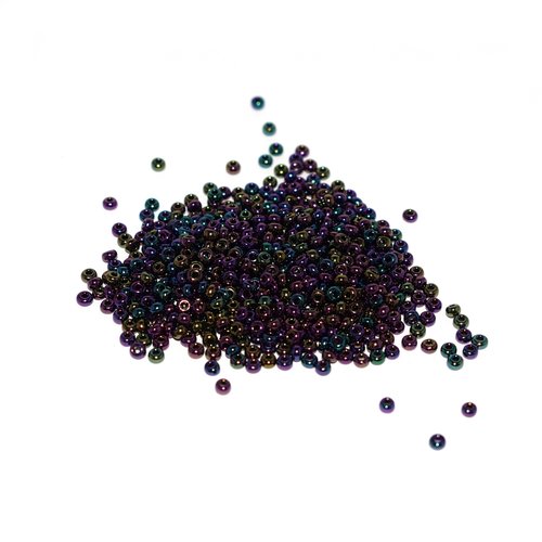 10 g (± 875 perles) rocailles 11/0 améthyste multicouleur c25