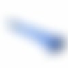 Plume ligne noir 6-11 cm bleu