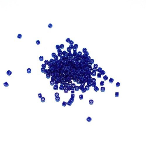 5 g (+/- 875 perles) délica miyuki 11/0 opaque luster cobalt db-216