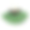 Pampilles en coton 77x59 mm vert (réf: 3264)