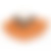 Pampilles en coton 77x59 mm orange (réf: 3269)