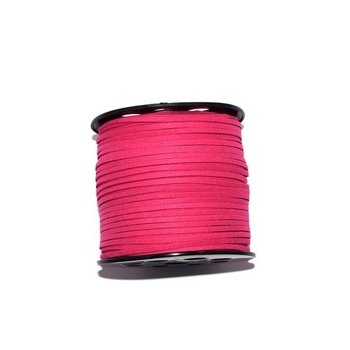 Suédine (daim artificiel) fuchsia 3 mm x1 m