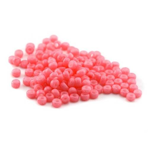 10g (+/- 875 perles) rocaille miyuki 11/0 rose mat 11-2045