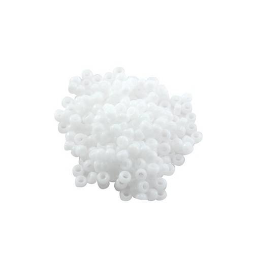 10 g (+/- 875 perles) rocaille miyuki 11/0 blanc opaque 11-402