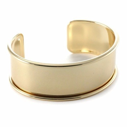 Support bracelet rigide esclave 20 mm doré