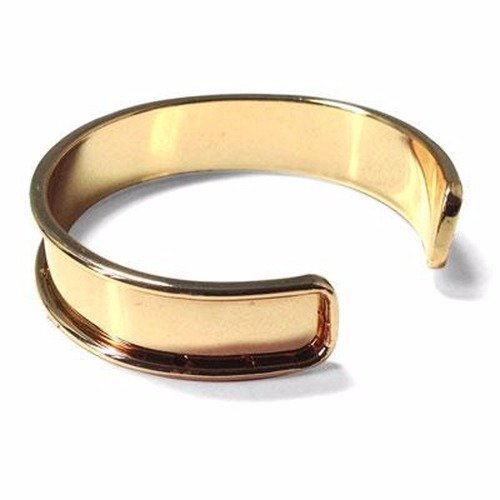 Support bracelet rigide esclave 10 mm doré