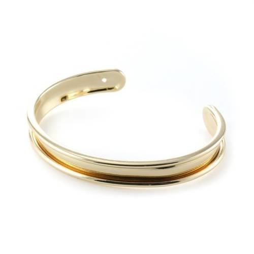 Support bracelet rigide esclave 5 mm doré
