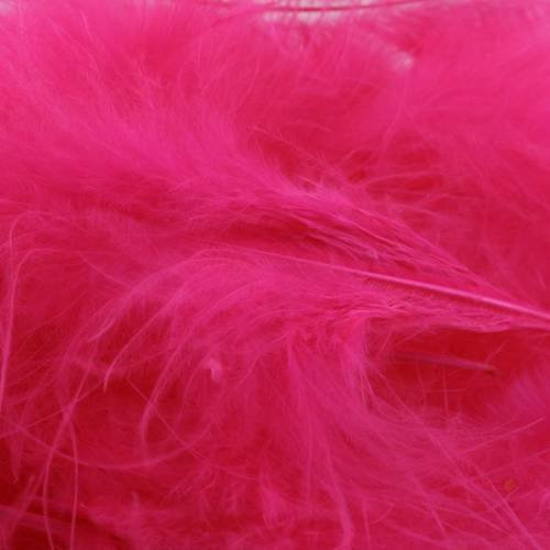 Plumes marabout rose x10