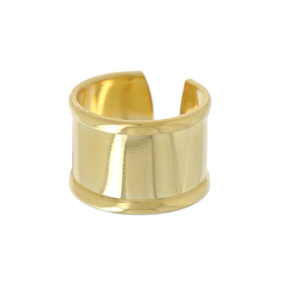 10 bagues enfant reglable metal dore 15 mm - plateau fimo - creation bijoux  perles - Un grand marché