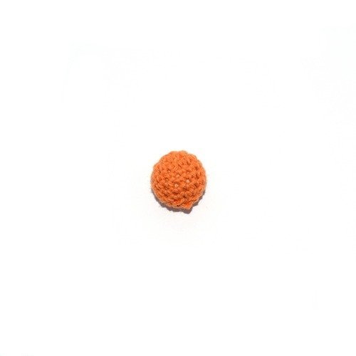 Perle crochet 16mm orange