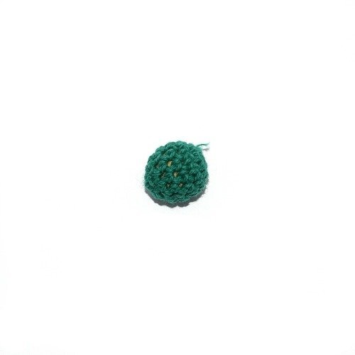 Perle crochet 16mm vert foncé