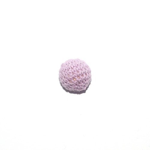 Perle crochet ronde 20mm lila (mauve)