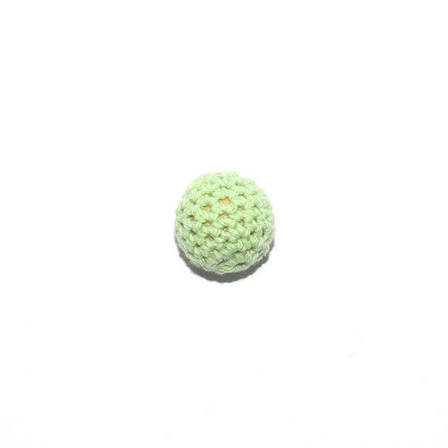 Perle crochet ronde 20mm vert clair
