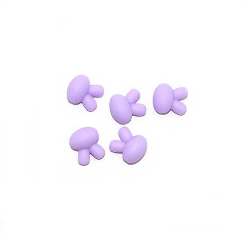 Perle silicone lapin 10x20 mm violet