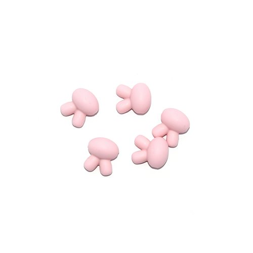 Perle silicone lapin 10x20 mm rose
