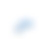 Perle lentille silicone 10 mm bleu