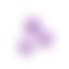 Perle hexagonale 17 mm en silicone violet