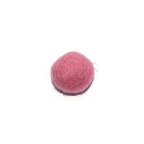 Boule en laine feutrée/feutrine 20 mm rose clair