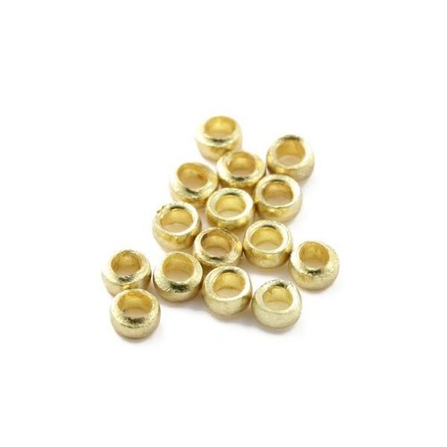 Perles à écraser doré 2,5 mm x10