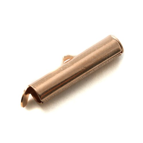 Embout pour tissage 20x4mm rose gold