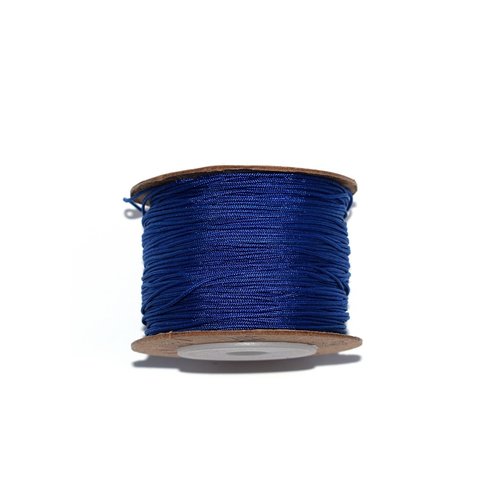Fil nylon tressé 0,8 mm bleu marine x10 m