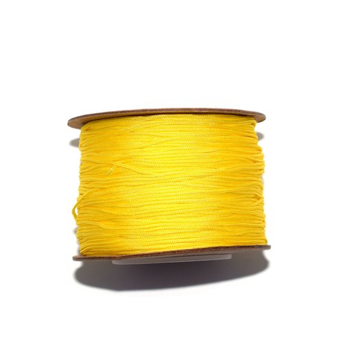 Fil nylon tressé 0,8 mm jaune x10 m