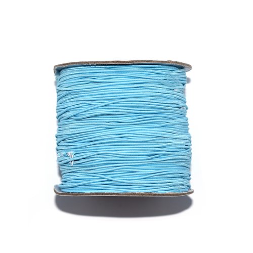 Fil nylon rond 1 mm élastique bleu clair x10 m