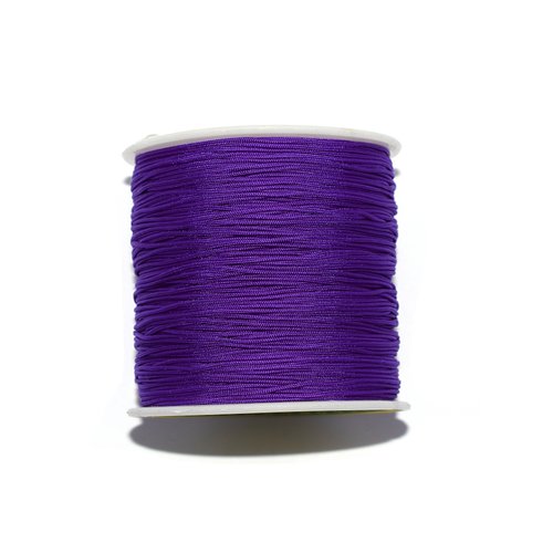 Fil nylon tressé 0,8 mm violet x10 m