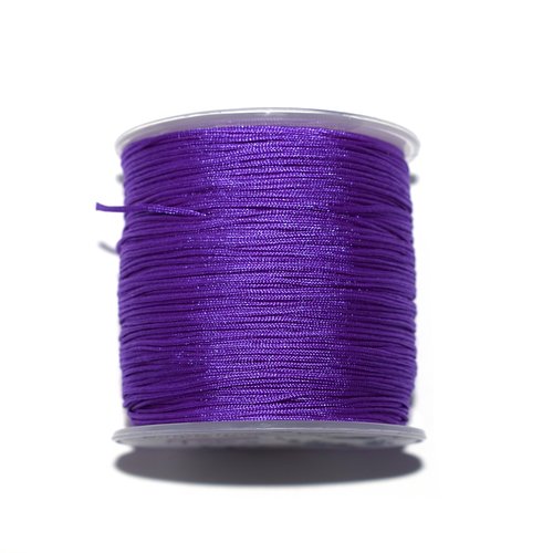 Fil nylon tressé 1 mm violet x10 m
