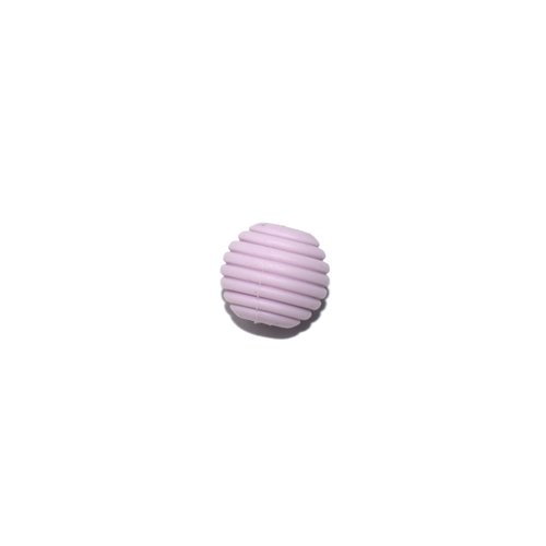 Perle silicone spirale 15 mm violet