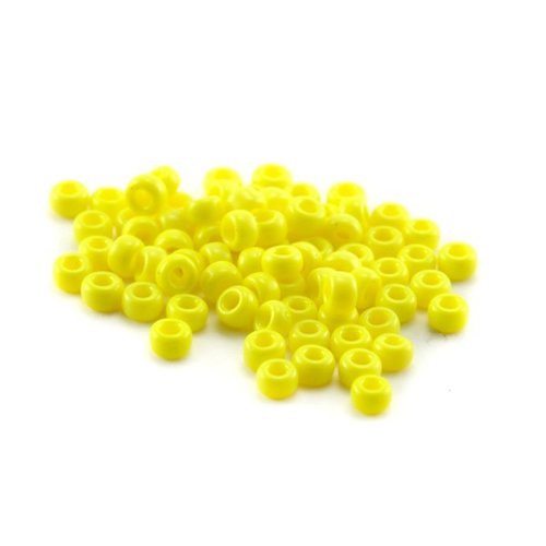 10g (+/- 875 perles) rocaille miyuki 11/0 jaune opaque 11-404