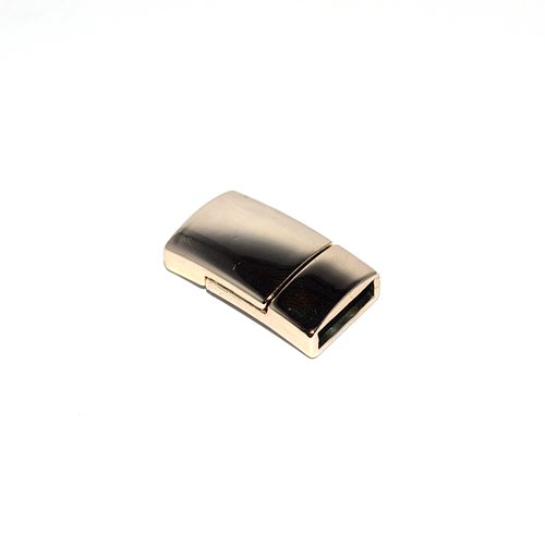 Fermoir magnétique 24x14 mm trou 10 mm light gold