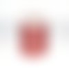 Paracorde ronde 2,5 mm rouge et blanc x1 m