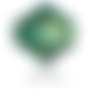 Toupie swarovski 4 mm emerald ab x10