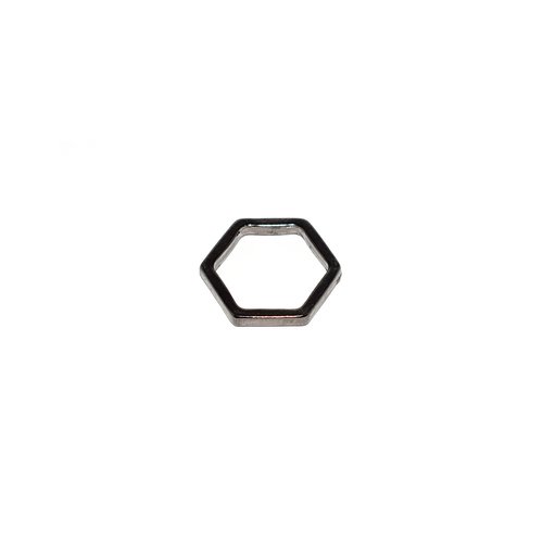 Hexagone vide métal 22x19,5 mm anthracite