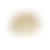 Cuir doublé irisé 5 mm beige x10 cm