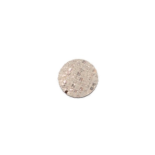Rond de cuir 15 mm "petits carrés" rose
