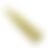 Pompon cuir "daim" jaune 75 mm