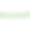 Perles en verre facettée aplaties 3x4 mm vert clair transparent x 10