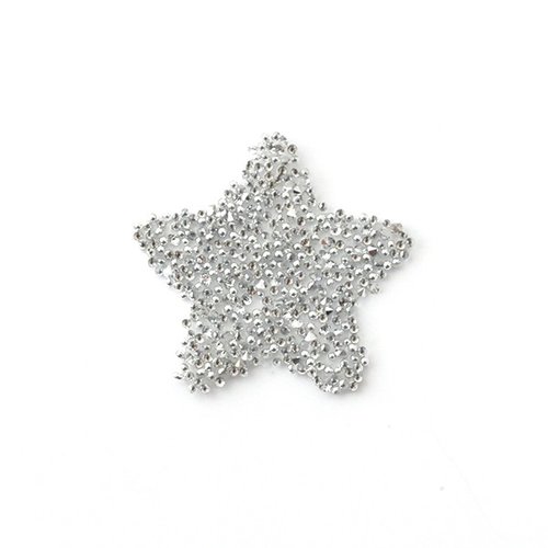 Crystal fabric swarovski étoile 21x20 mm argenté