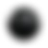 Cabochon rond polaris 12 mm noir