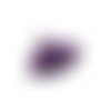 Pompon voile daim 40x30 mm violet