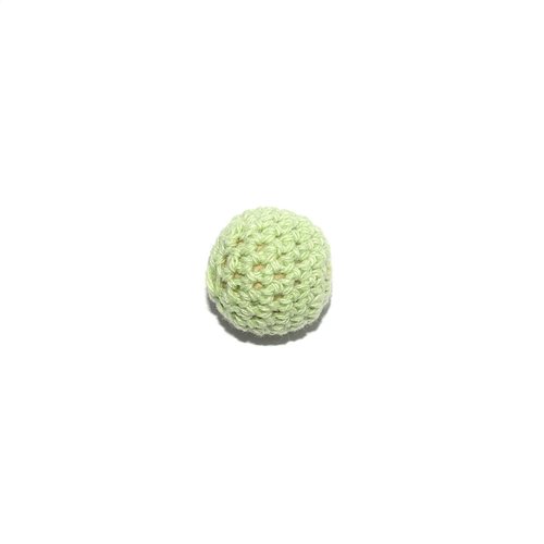 Perle crochet ronde 20mm vert clair