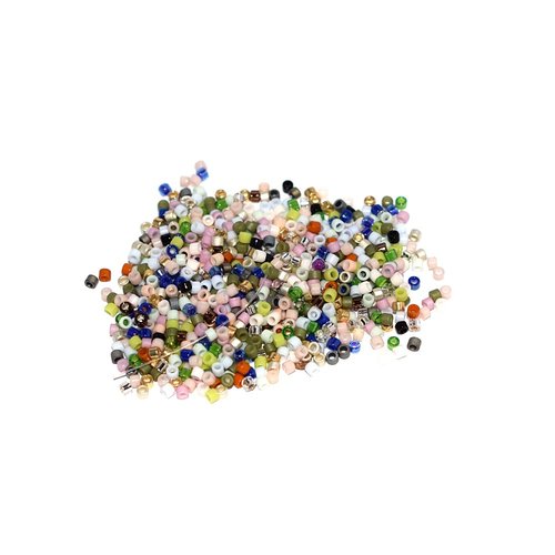 5 g (+/- 875 perles) délica miyuki 11/0 multicolore