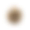 Pompon fourrure 15 mm beige
