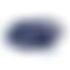 Perle agate 8 mm bleu foncé à facettes x10