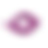 Perle rondelle heishi polymère mauve x380
