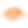 Perle rondelle heishi polymère orange clair x380