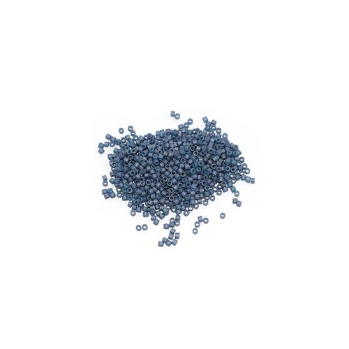 5 g (+/- 875 perles) délica miyuki 11/0 mat metallic blue luster db-376